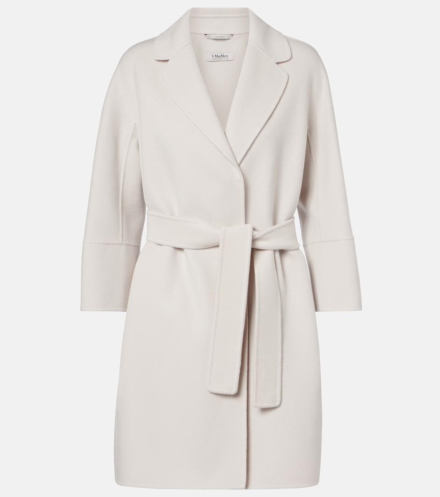's max mara arona virgin wool wrap coat