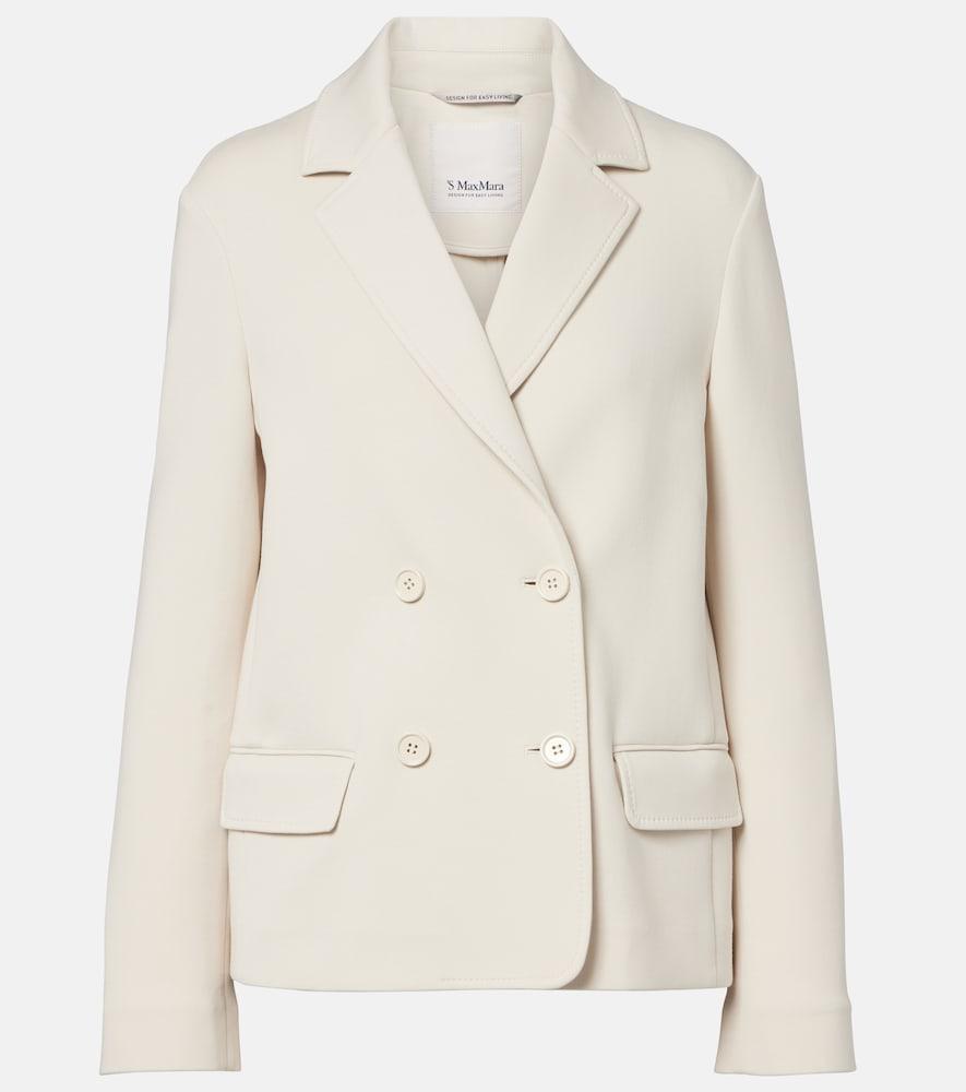 's max mara badia cotton-blend jersey blazer