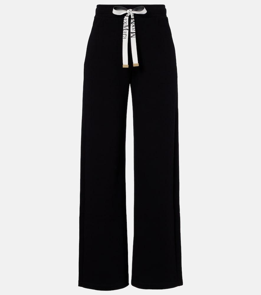 's max mara bali cotton-blend wide-leg pants