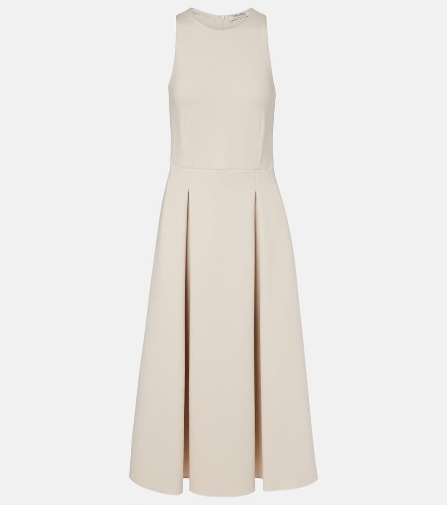 's max mara cannone cotton-blend midi dress