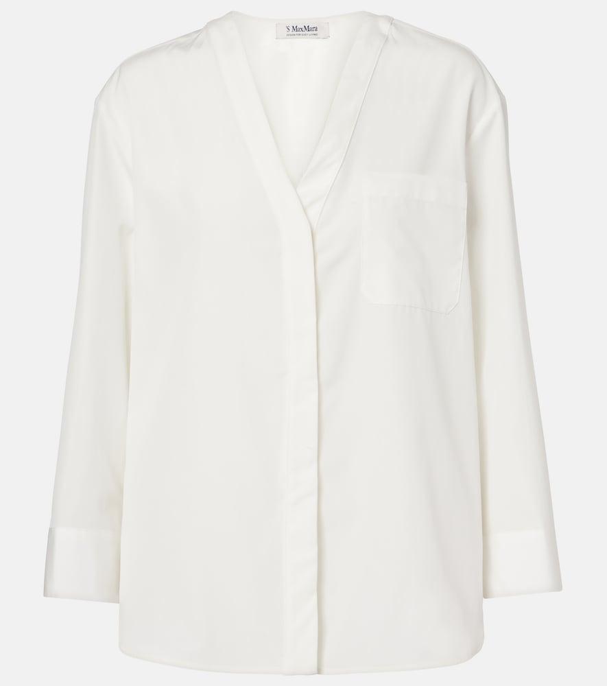 's max mara chicca cotton poplin shirt