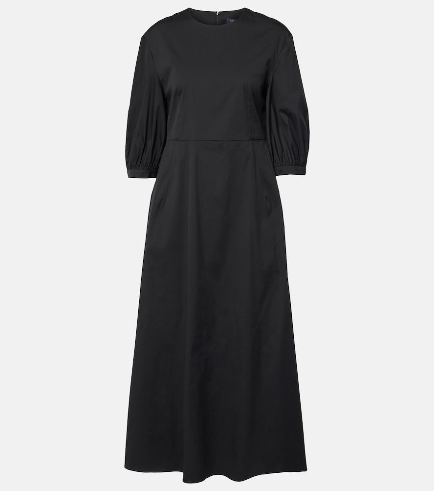 's max mara clea cotton-blend poplin midi dress