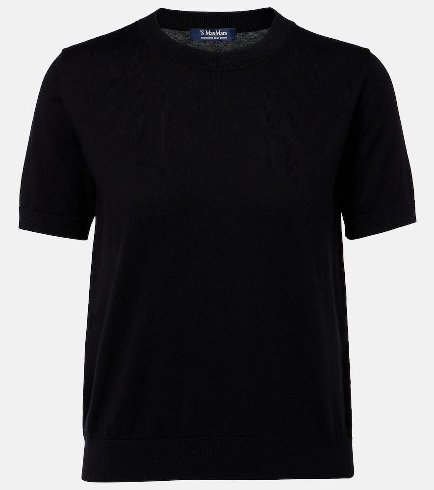 's max mara cotton, silk, and cashmere top