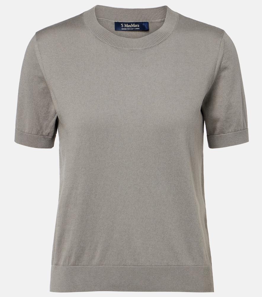 's max mara cotton, silk, and cashmere top