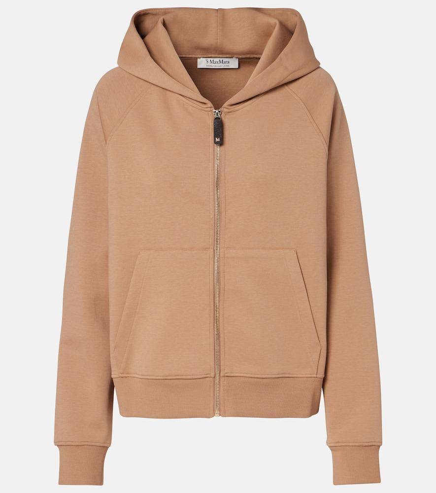 's max mara cotton-blend jersey hoodie