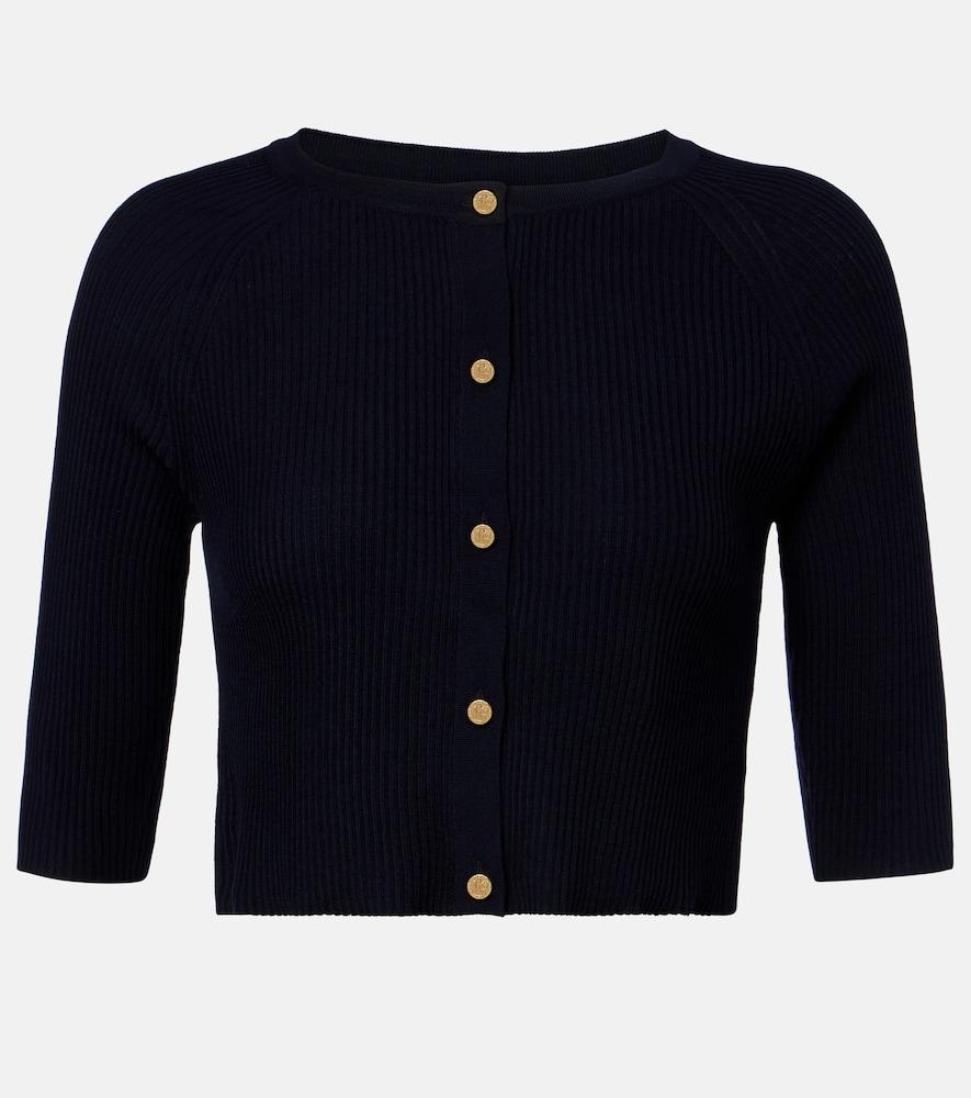 's max mara cropped virgin wool cardigan