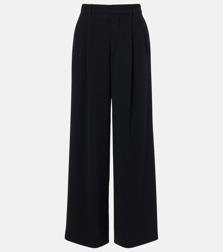 's max mara donata satin wide-leg pants