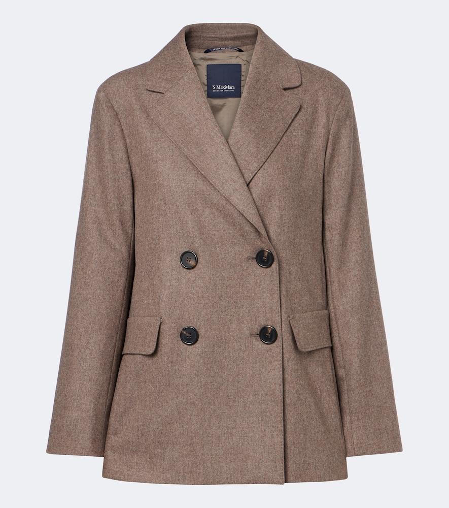 's max mara double-breasted wool blazer