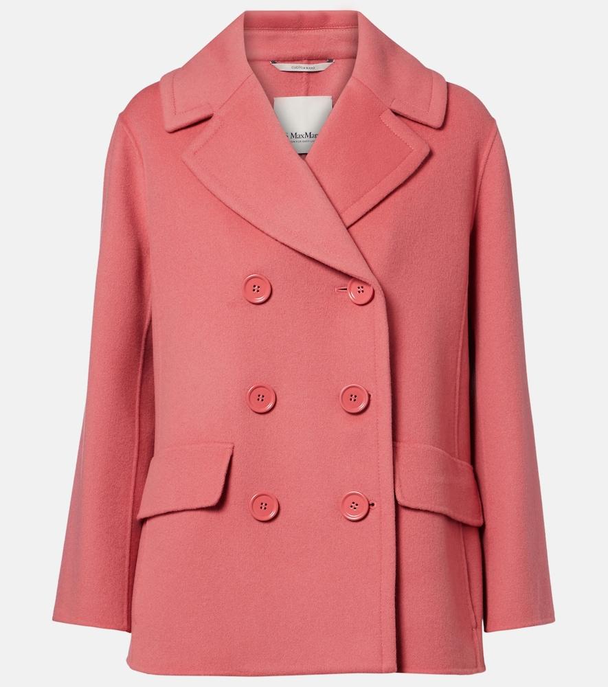 's max mara efebo double-breasted virgin wool jacket