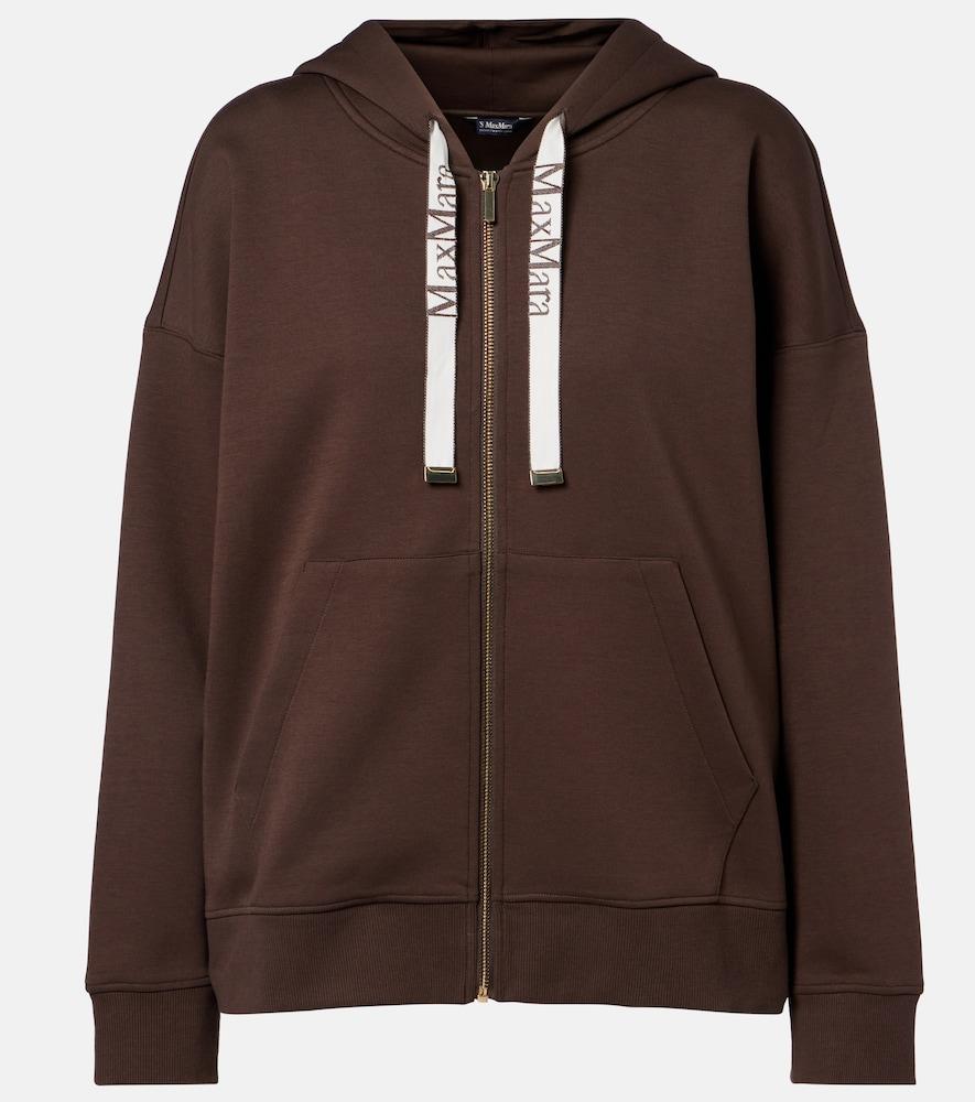 's max mara jour cotton-blend hoodie