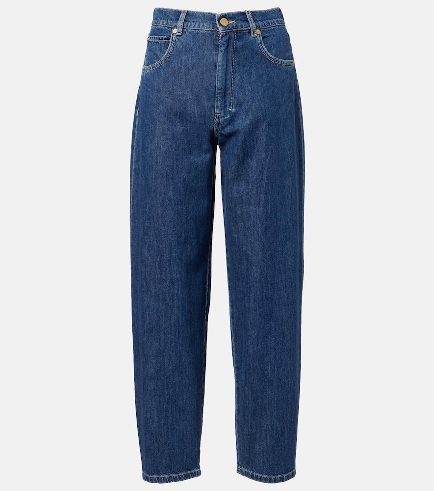 's max mara masia high-rise barrel-leg jeans