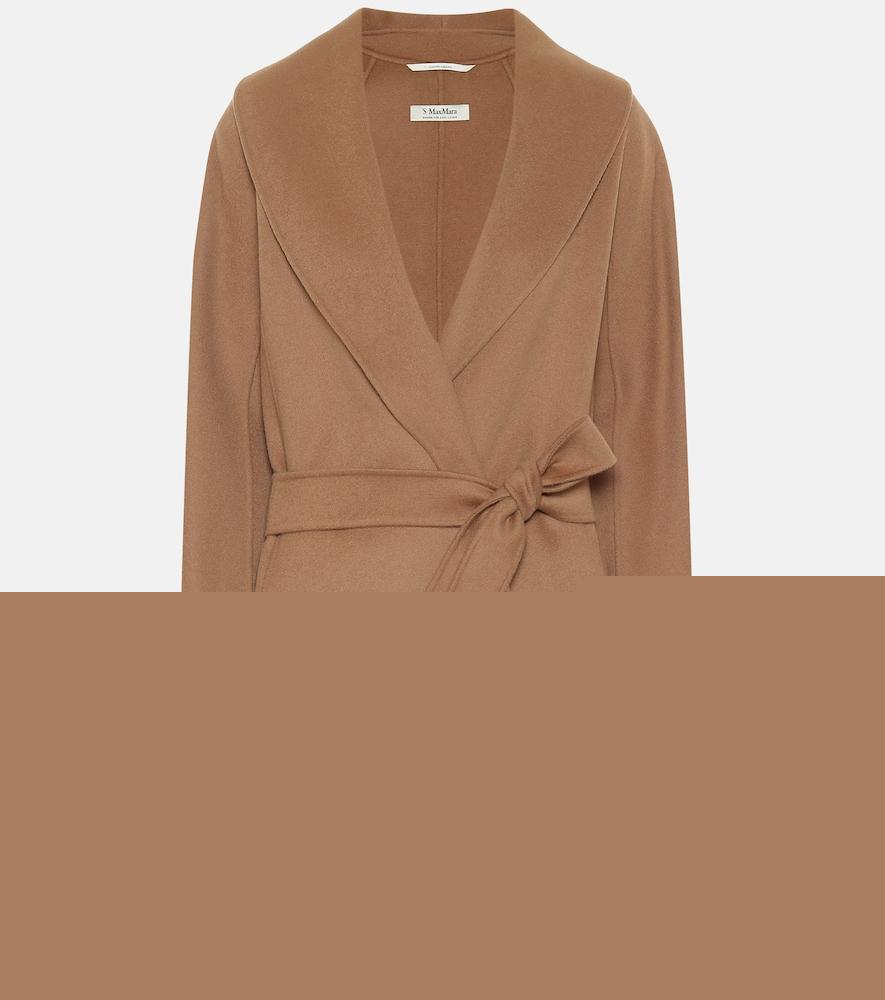 's max mara messi belted virgin-wool coat