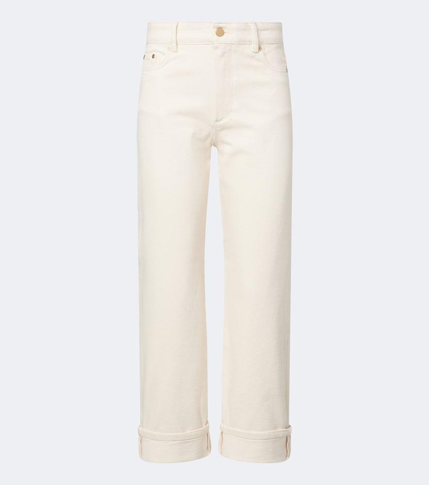 's max mara mid-rise straight jeans