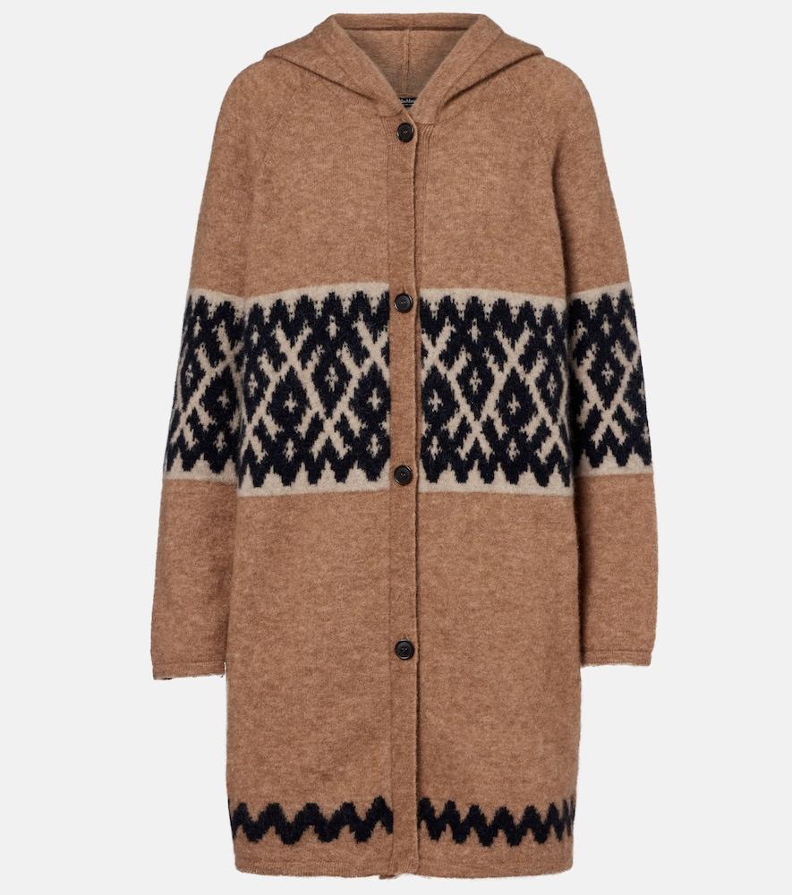 's max mara moscova mohair and wool-blend cardigan