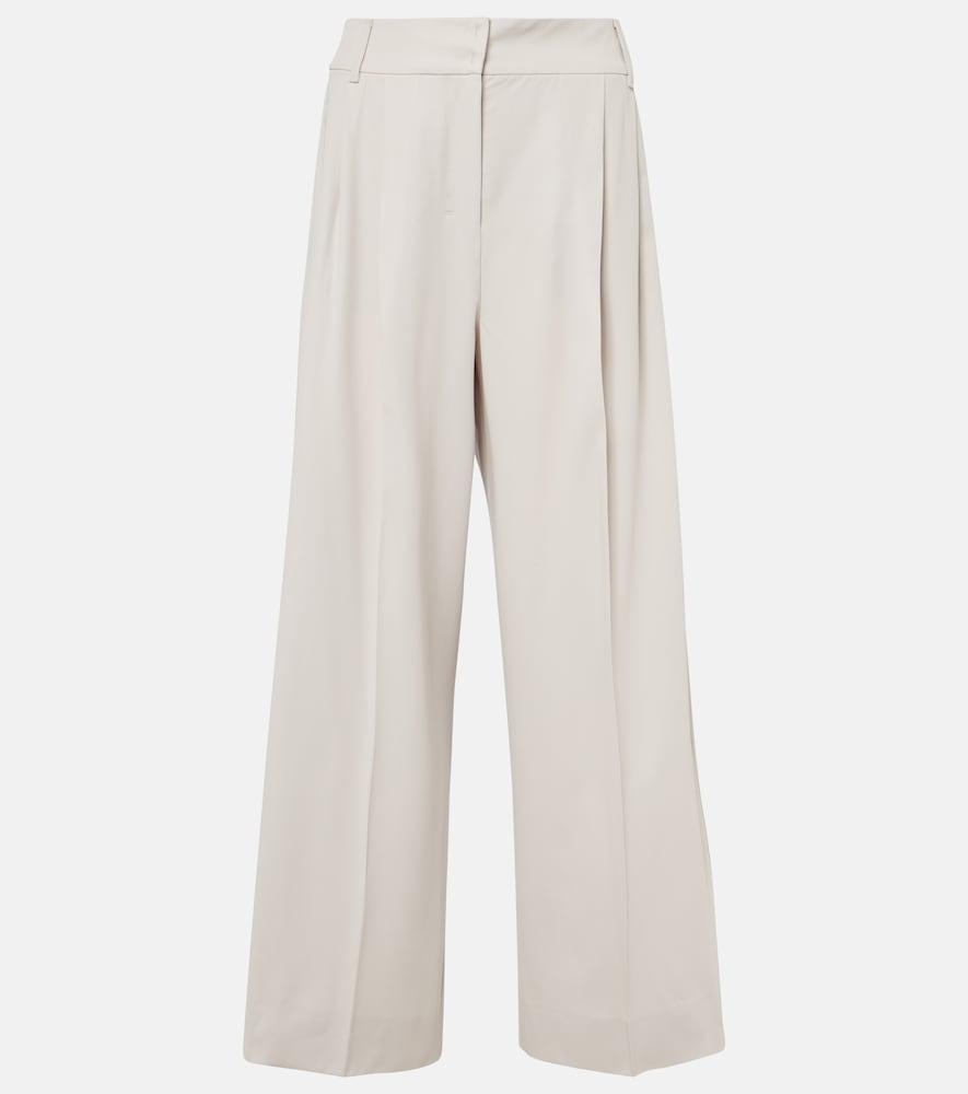 's max mara nichols wool wide-leg pants
