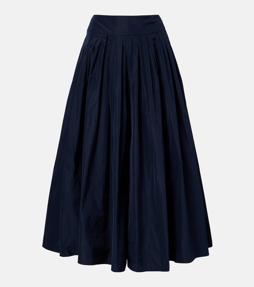 's max mara pleated taffeta maxi skirt
