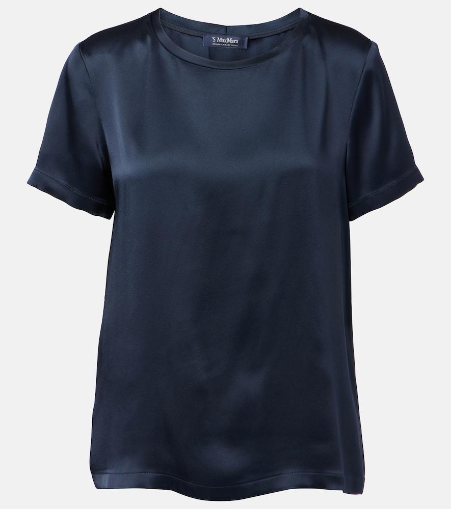 's max mara rebecca satin t-shirt