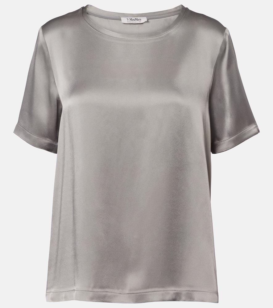 's max mara satin t-shirt