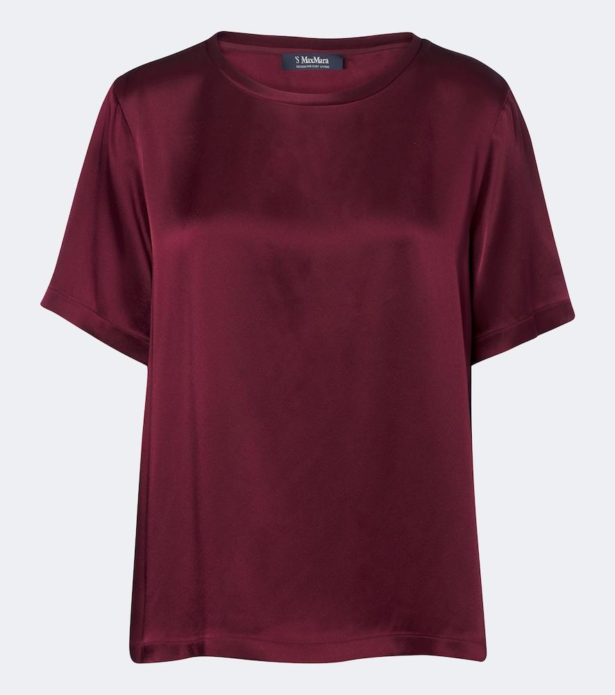 's max mara satin t-shirt