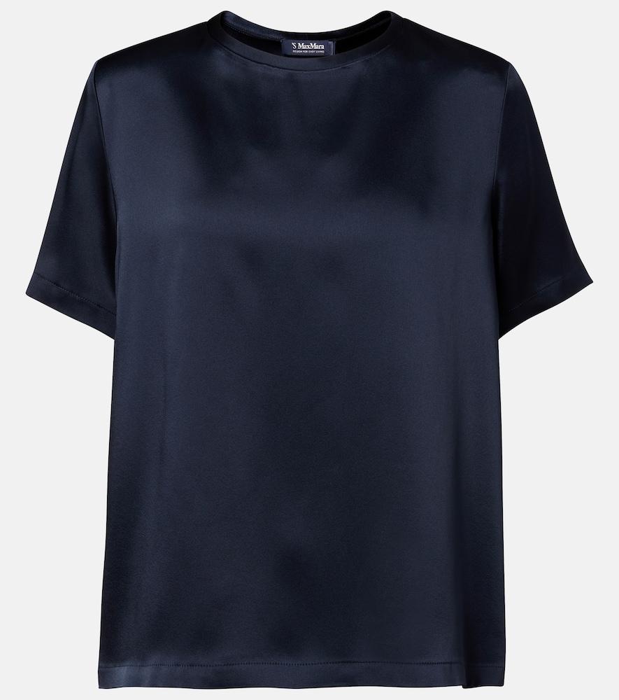's max mara satin t-shirt