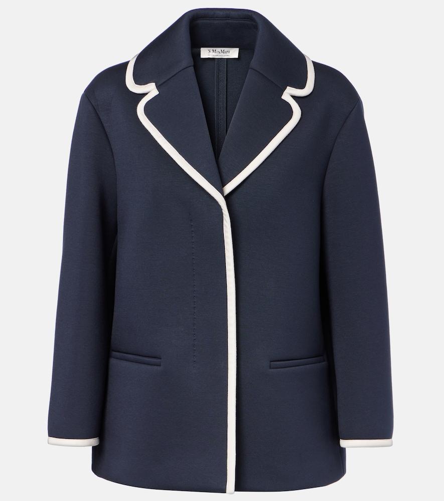 's max mara single-breasted jersey blazer