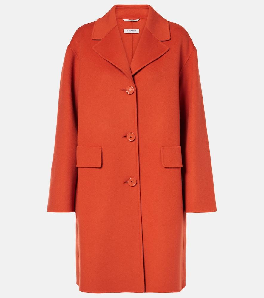 's max mara single-breasted wool coat