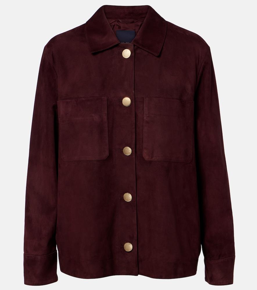 's max mara suede blouson jacket