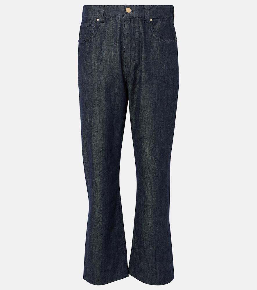 's max mara terra high-rise straight jeans