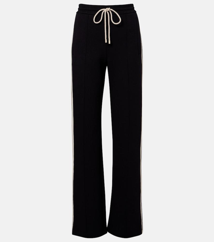 's max mara vento cotton-blend jersey sweatpants