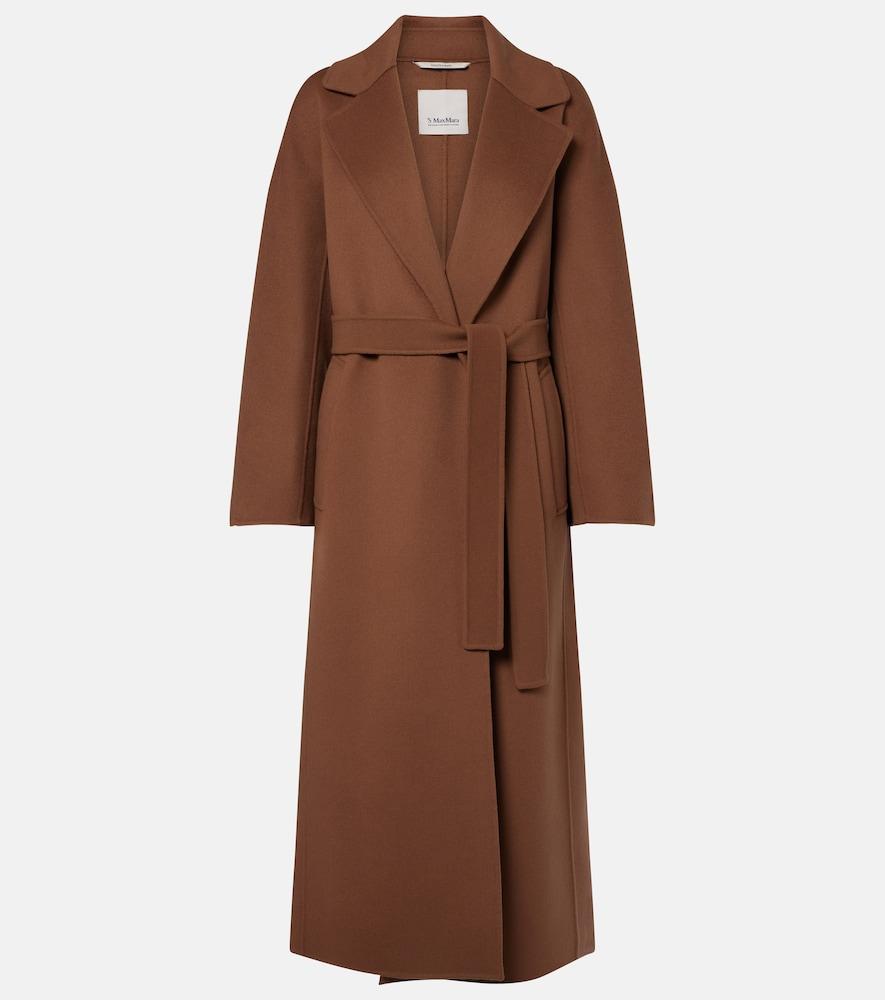 's max mara virgin wool wrap coat