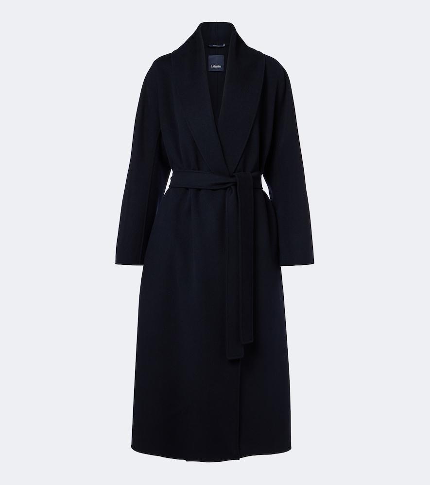 's max mara virgin wool wrap coat