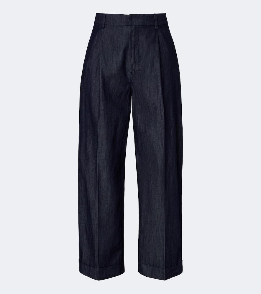 's max mara wide-leg jeans