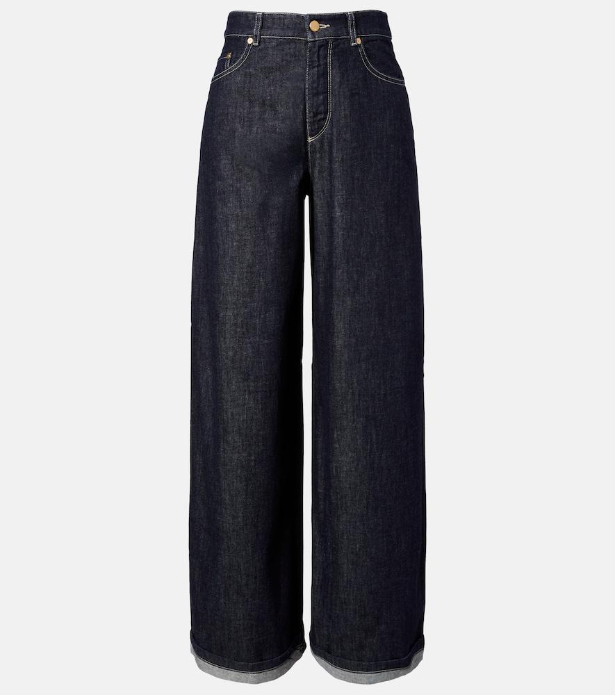 's max mara wide-leg jeans