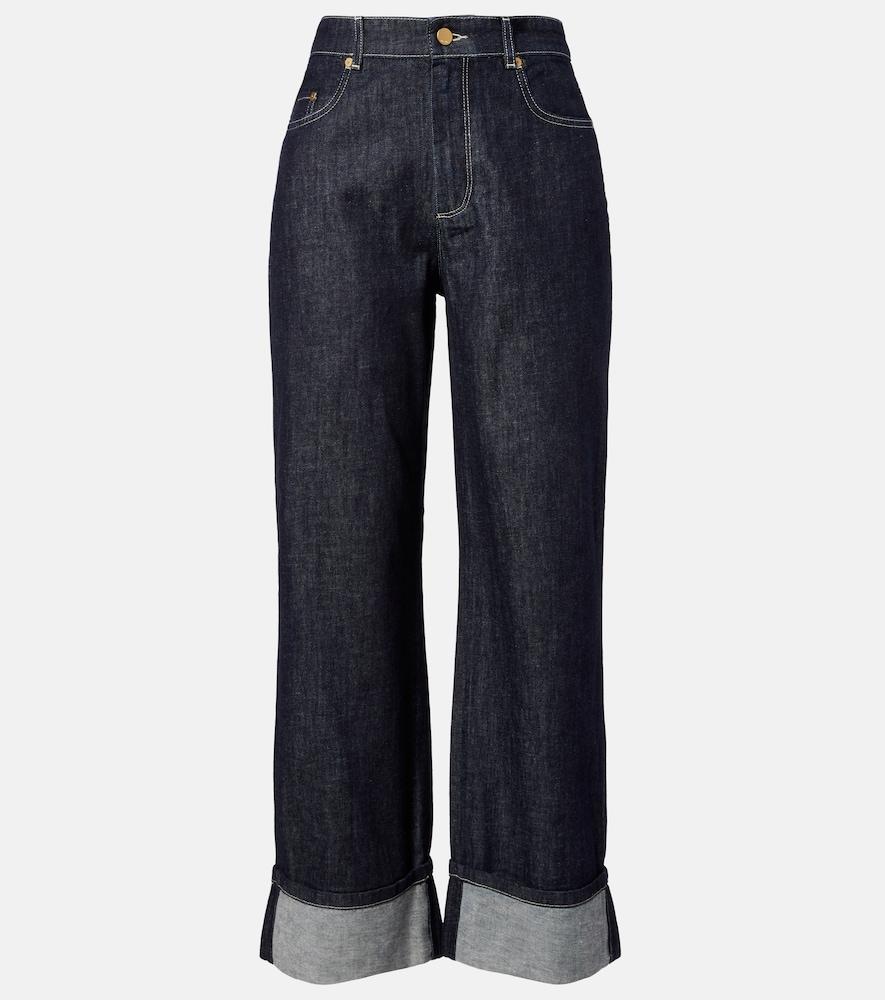 's max mara wide-leg jeans