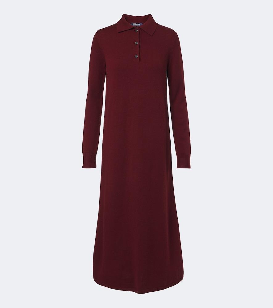 's max mara wool and cashmere polo dress