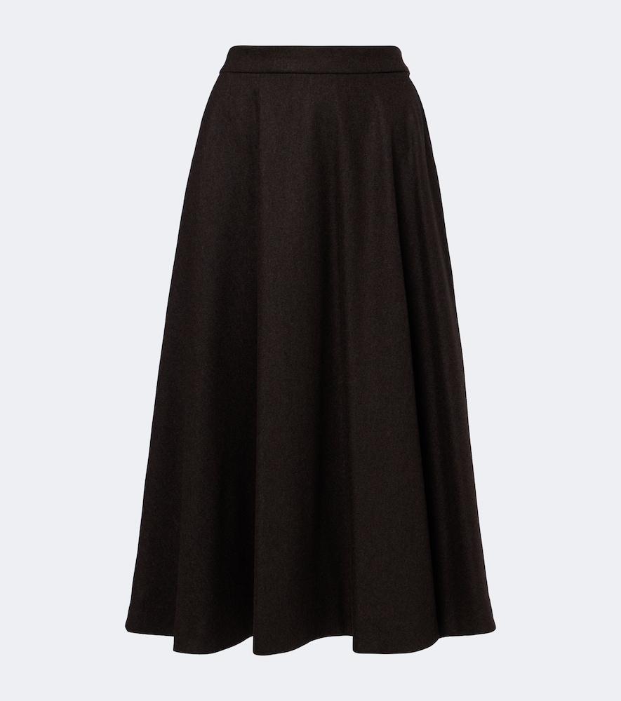 's max mara wool midi skirt