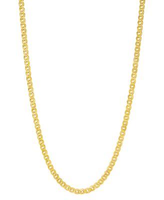 18 20 nonna link chain collar necklace 2 9 10mm in 14k gold