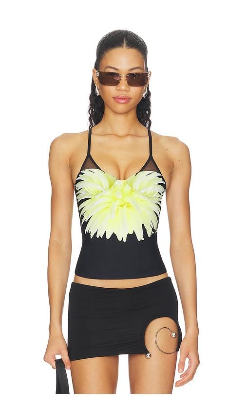 1xblue nymph tank top in yellow,black. - size m (also in s, xs)