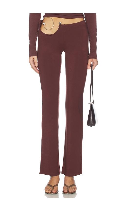 1xblue spiral trouser in brown. - size m (also in s)