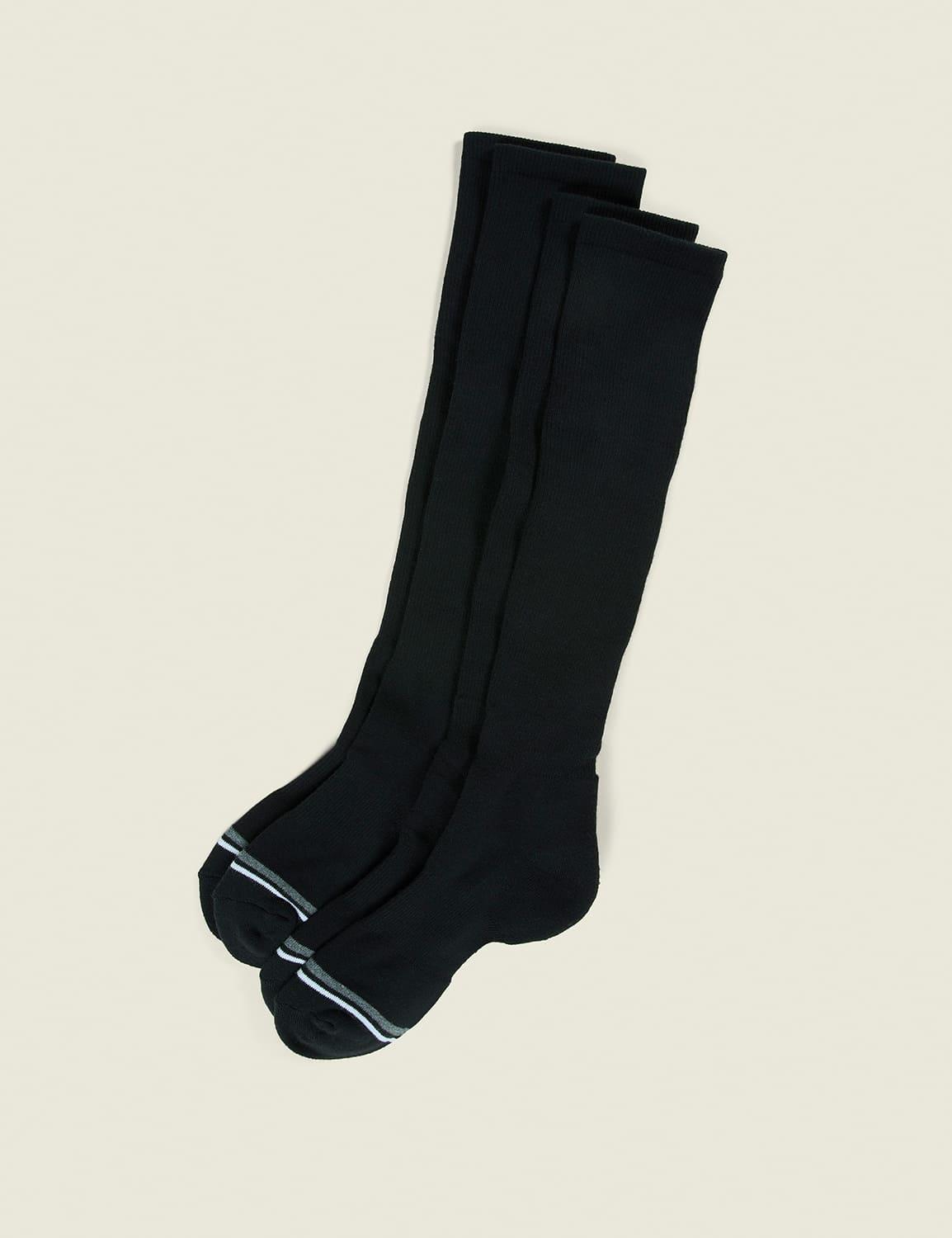 2-pack black compression socks