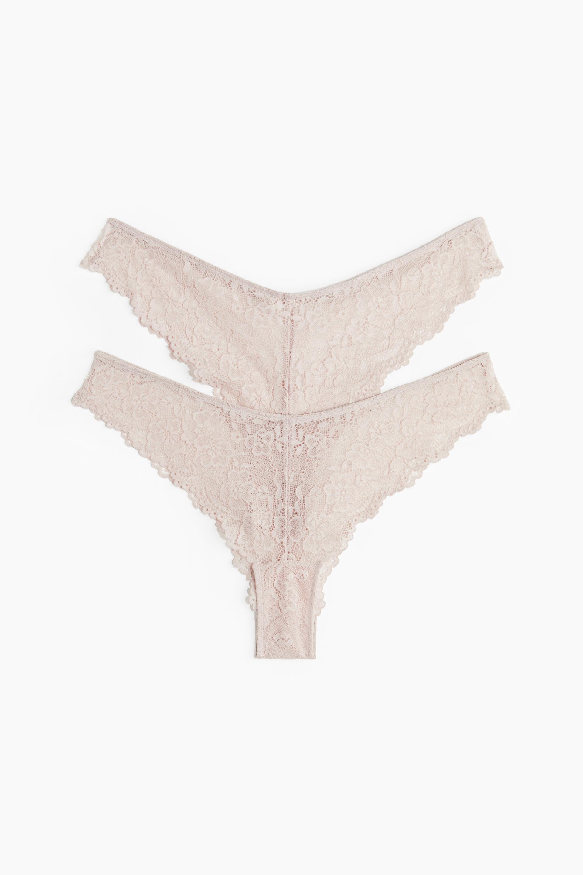 2-pack lace brazilian briefs