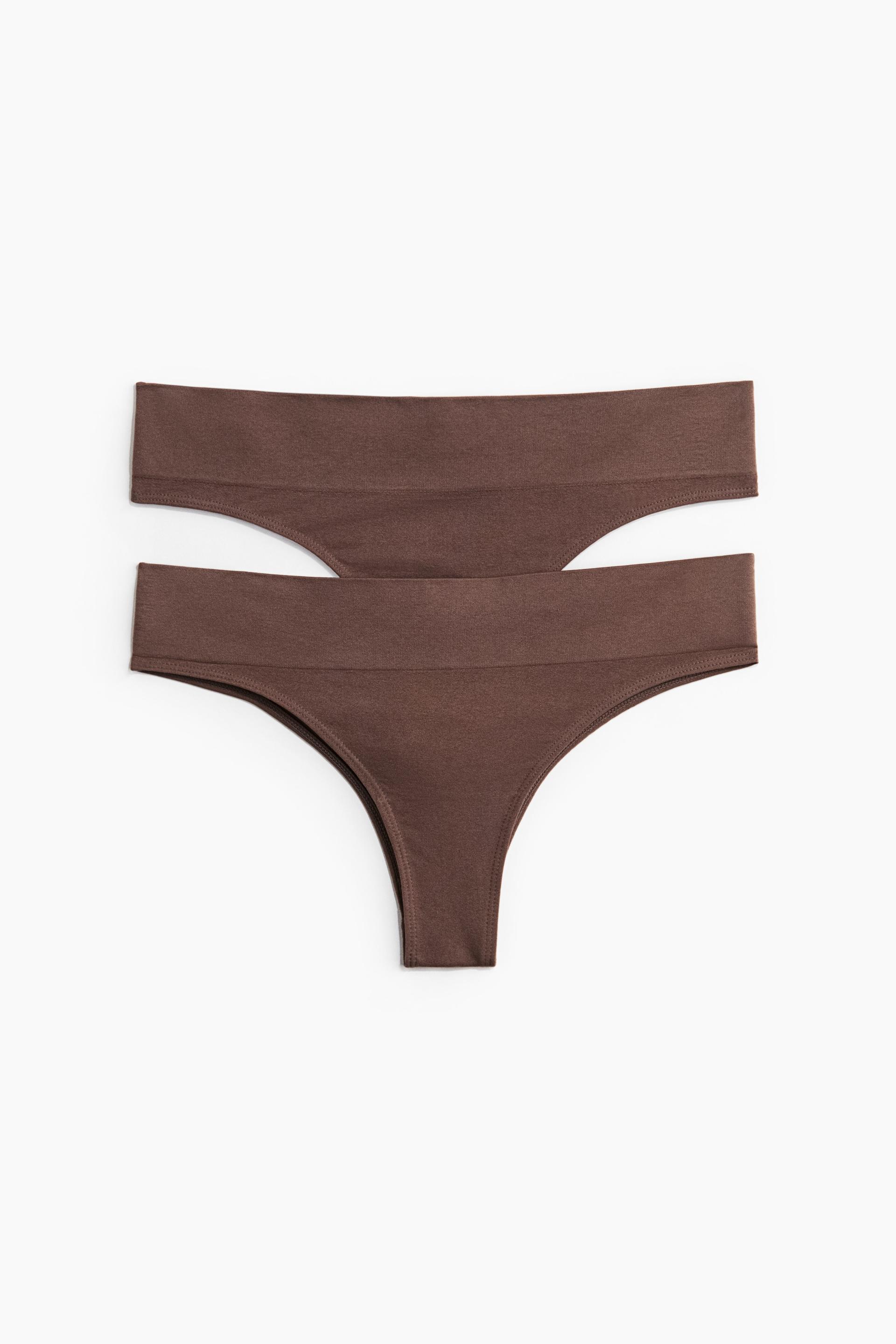 2-pack seamless brazilian briefs