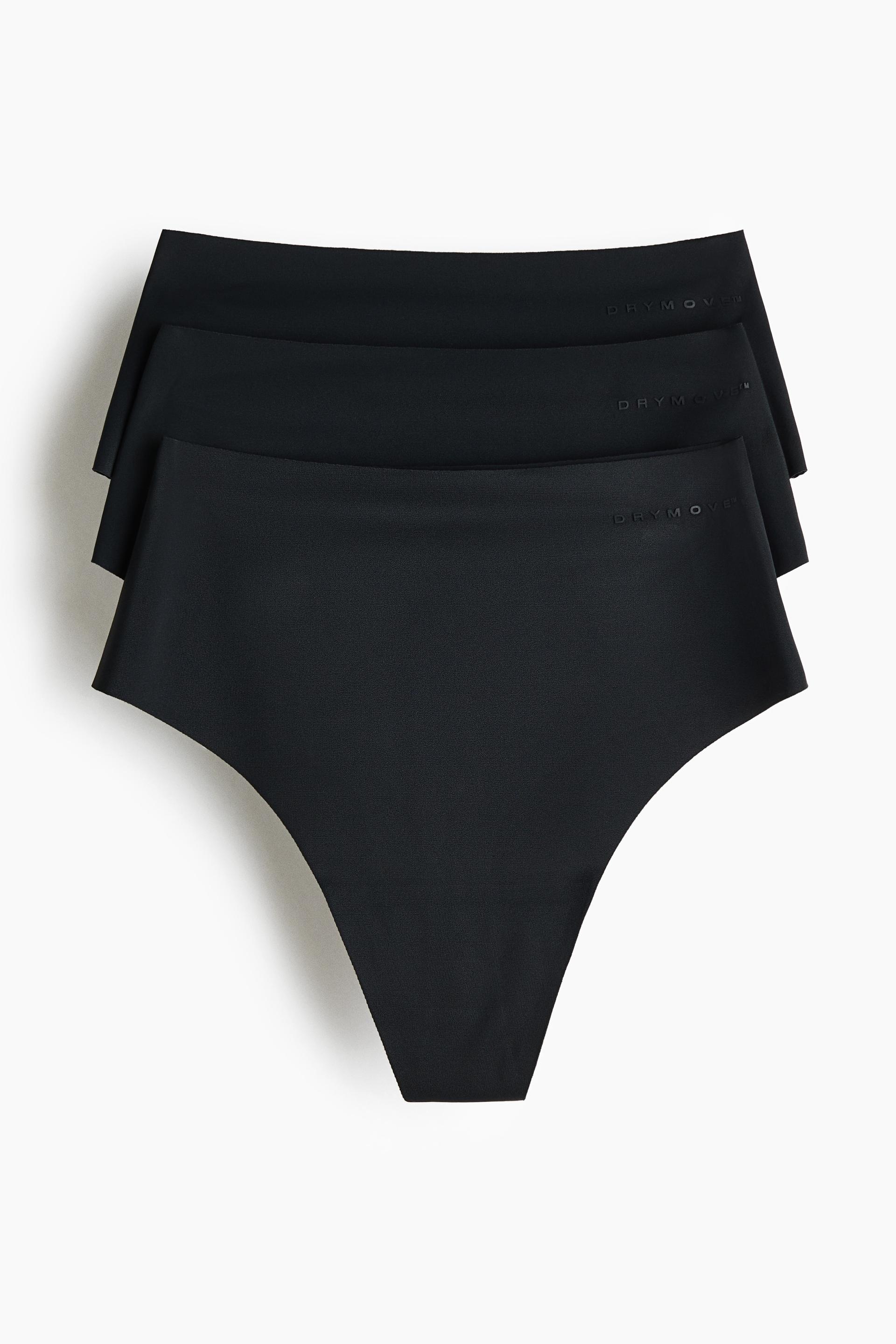 3-pack high-waist thong briefs with drymove™