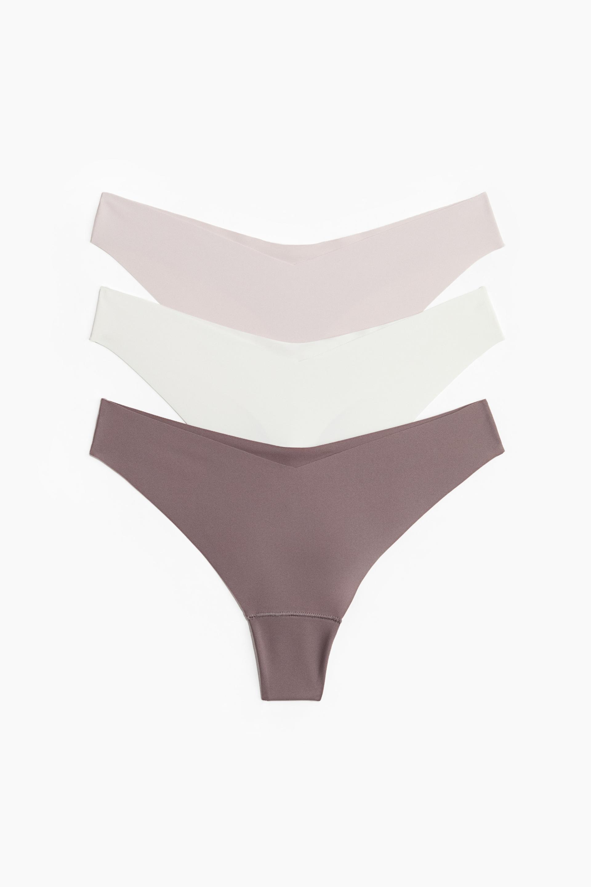3-pack invisible thong briefs