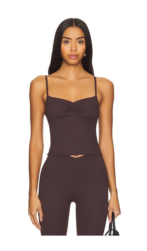 437 ballet tank top in brown. - size l (also in m, s, xl, xs)