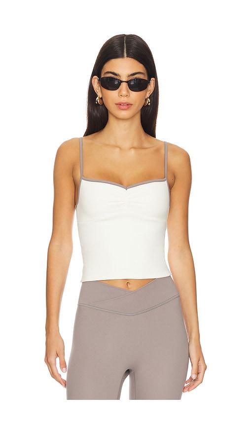 437 the ballet tank top in cream. - size l (also in s, xs, m, xl)