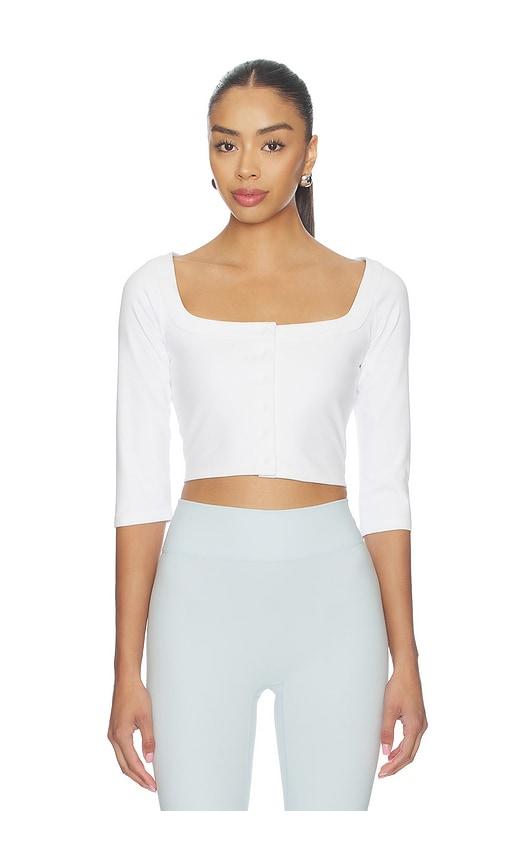 437 the cropped cardigan in white. - size m (also in xs)