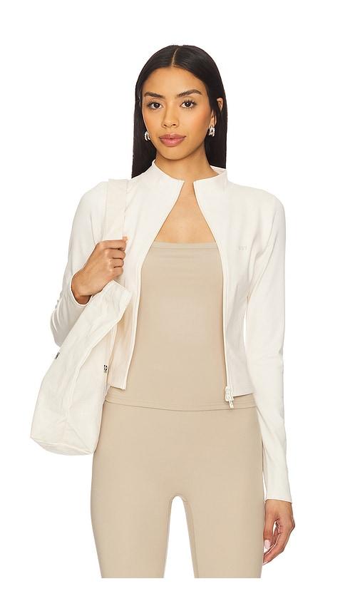 437 the curve jacket in cream. - size m (also in s, xs)