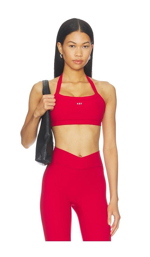 437 the halter bra in red. - size l (also in s, m)