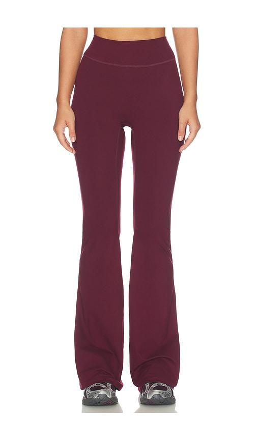 437 the leisure pant in wine. - size m (also in s, xs)